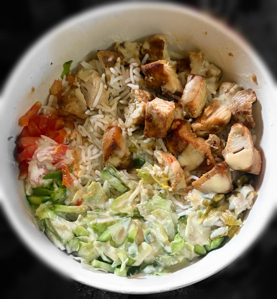 وجبة عاليه قبل التمرين 
سعرات الوجبه تقريبا 600 كالوري 💖