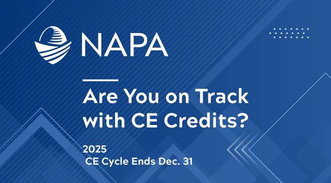 NAPA401K's tweet image. Last call for CE credits! Don’t lose your credential.

Log in now, complete your courses, and finish the year strong: ow.ly/FPbE50Wn2HH

 #ContinuingEducation #CECredits #NAPAMembers