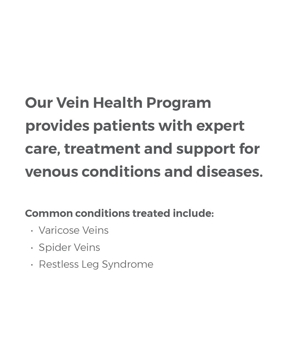 ECHN’s Vein Health Program provides specialized evaluation and treatment for varicose veins, spider veins, restless leg syndrome, and other vein-related conditions. Our team focuses on improving circulation. 

Learn more about the services we offer: ow.ly/WZCq50XyalN