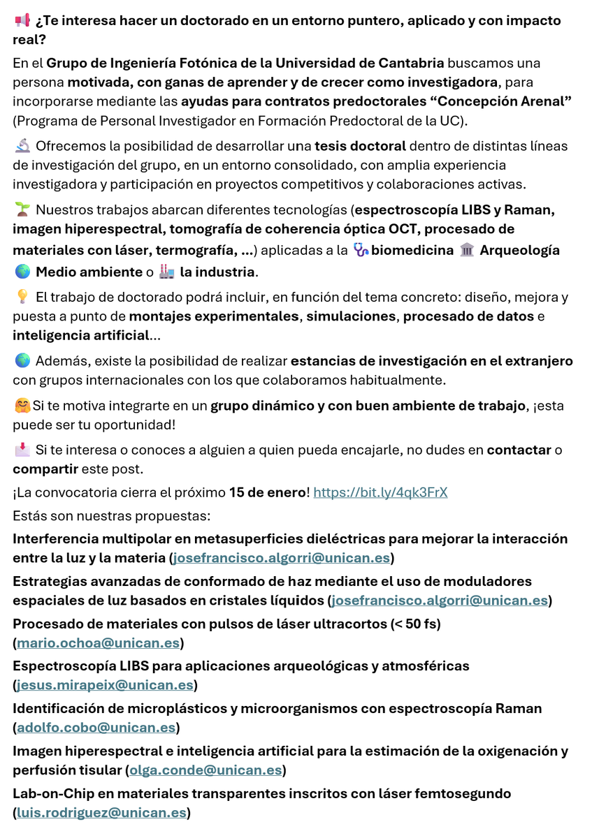 GIF_unican's tweet photo. 📢 ¿Te interesa hacer un doctorado en un entorno puntero, aplicado y con impacto real? https://t.co/jL1BvG1Ofz