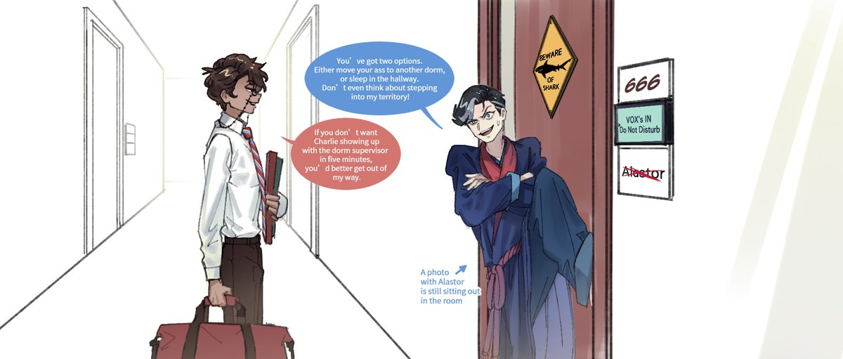 🎵Loathing!Unadulterated loathing
For your face, your clothing,Your voice
Let's just say I loathe it all!
Every little trait, however small
Makes my very flesh begin to crawl
With simple utter loathing🎵
#Alvox
#RadioStatic  
#HazbinHotel