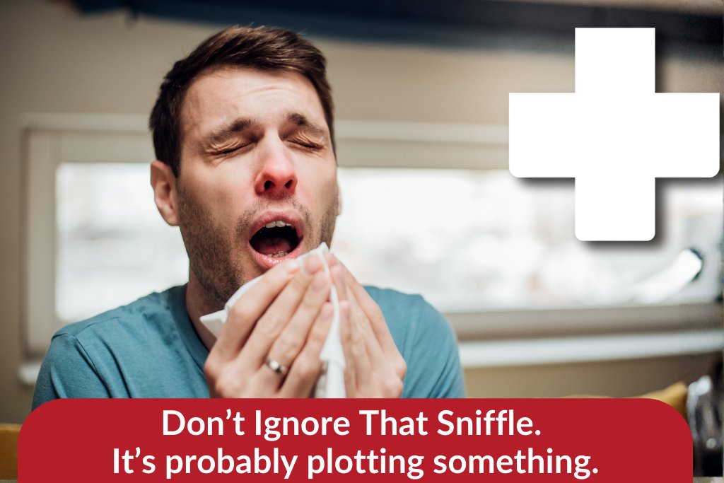 DoctorAfterHour's tweet image. Stop that cold before it becomes a full-time job. Walk in today! 🤒💨 doctorsafterhrs.com 
...
#walkinclinic #urgentcare #urgentcarenearme #doctorsafterhours #louisiana #neworleans #clearview #veterans #coldseason #staywell #samedaycare