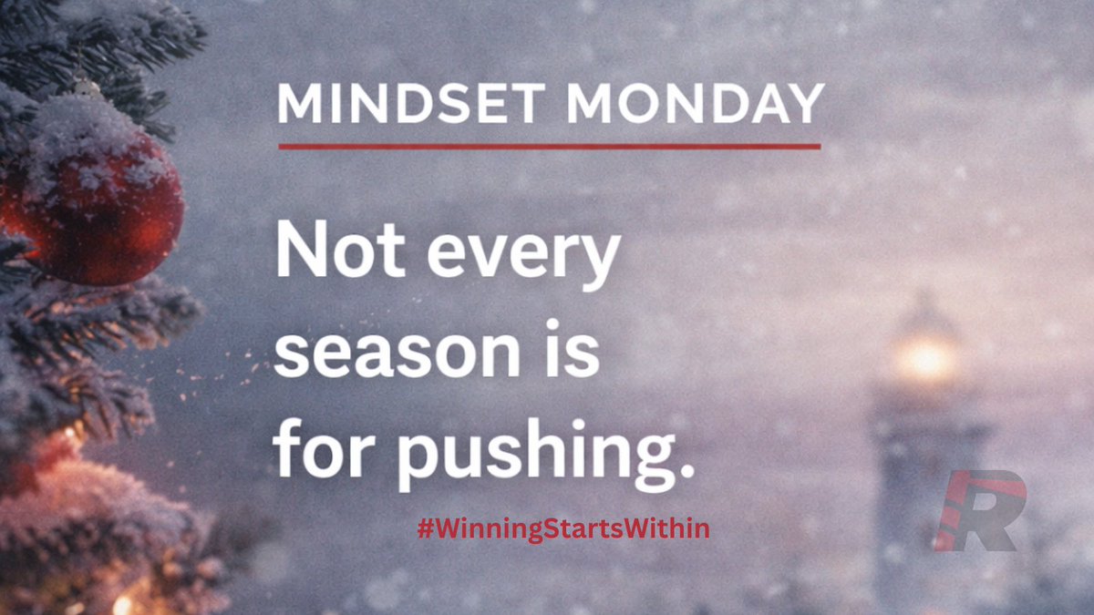 coachronmpm's tweet image. 🎄 𝐌𝐈𝐍𝐃𝐒𝐄𝐓 𝐌𝐎𝐍𝐃𝐀𝐘

Not every season is for pushing.

Some seasons are for reflection.
Some are for appreciation.
Some are for resetting.

This week is one of them.

#MindsetMonday #WinningStartsWithin