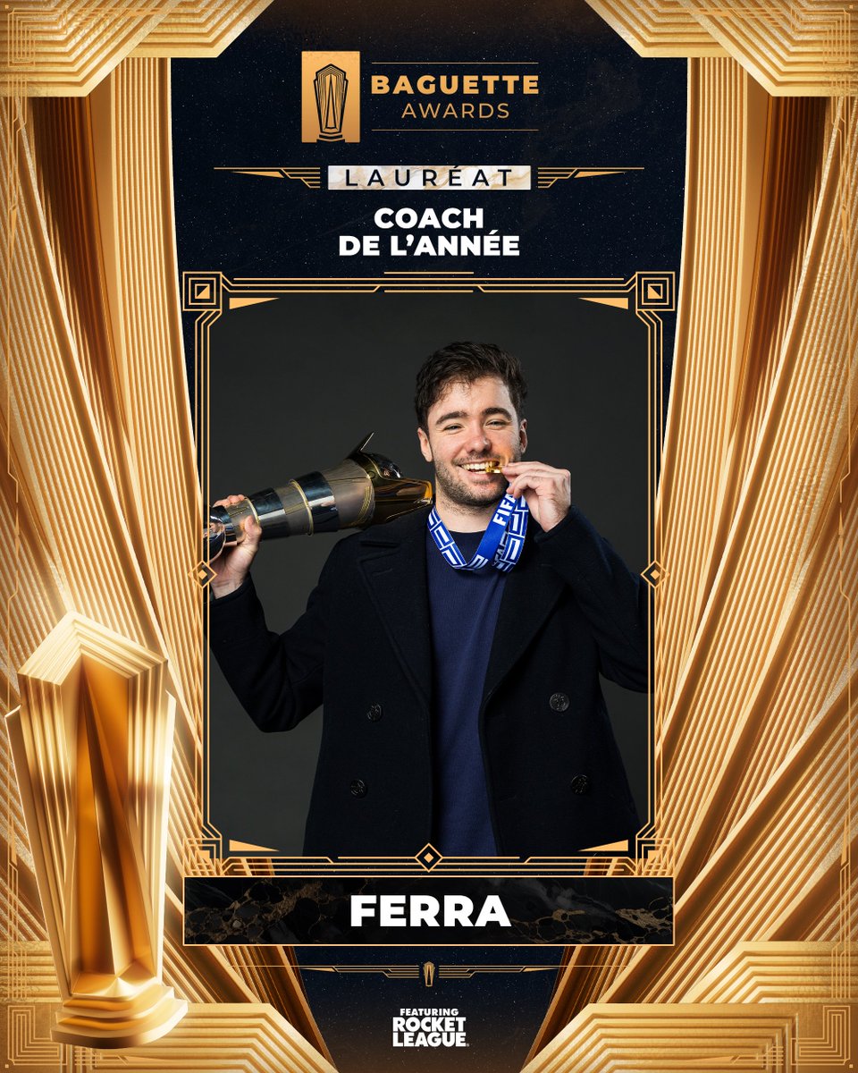 RocketBaguette's tweet photo. ✨ Le lauréat #BaguetteAwards du Coach de l'année est...

@Ferra_RL.