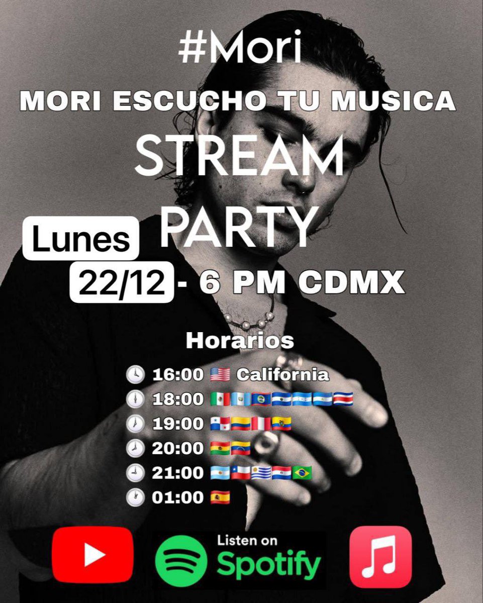 officialjosh009's tweet photo. Hoy va ver Stream Party #Mori #NosVamosConMori #MoriFans #ElReyDelReality #PrincipeMori #SergioMM #SergioMayerMori #SergioMori #teammori #teamsergiomayermori https://t.co/7wMig682nl