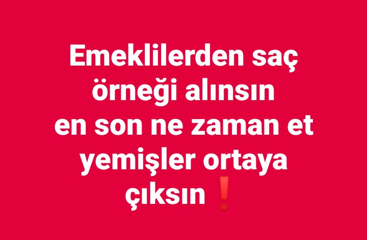 İç işleri bakanlığına; bazı emeklilerin et yediği bilgisi sosyal medyada dolaşıyor, bu bir ihbardır. Denetlenmesini istiyoruz. 

#ÇareHemenSeçimde