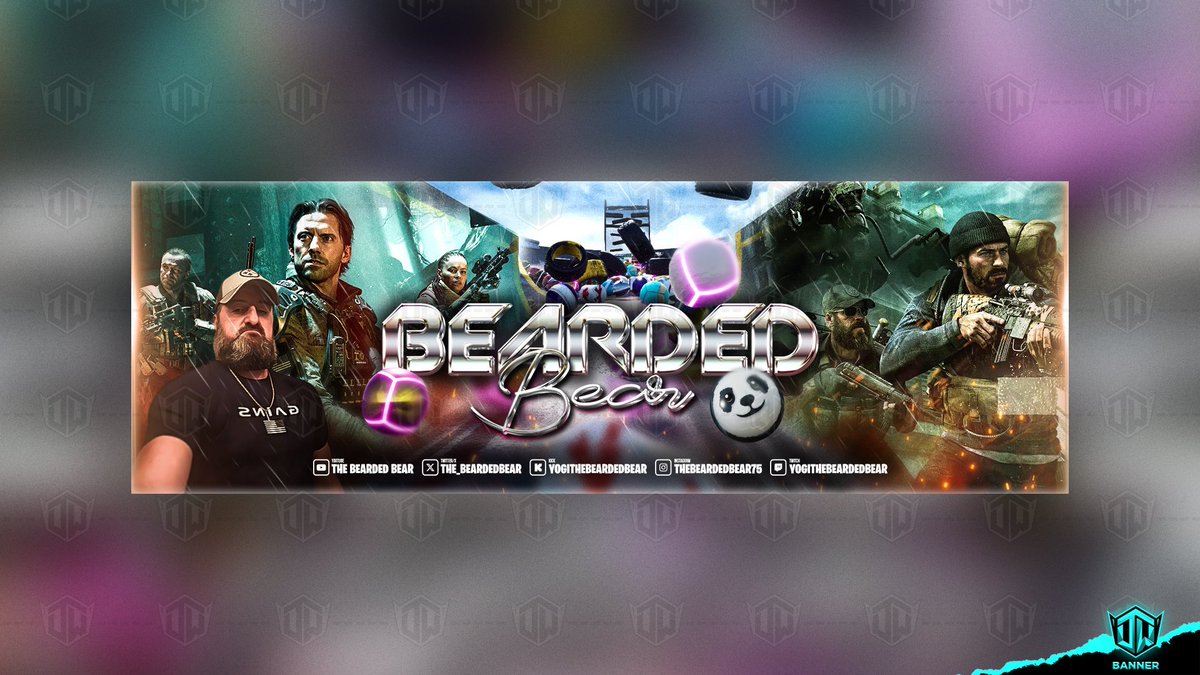 Another header design for <a href="/The_BeardedBear/">🐻YogiTheBeardedBear</a> , If you’re looking for a good content creator, make sure to follow. Cheers! #twitch