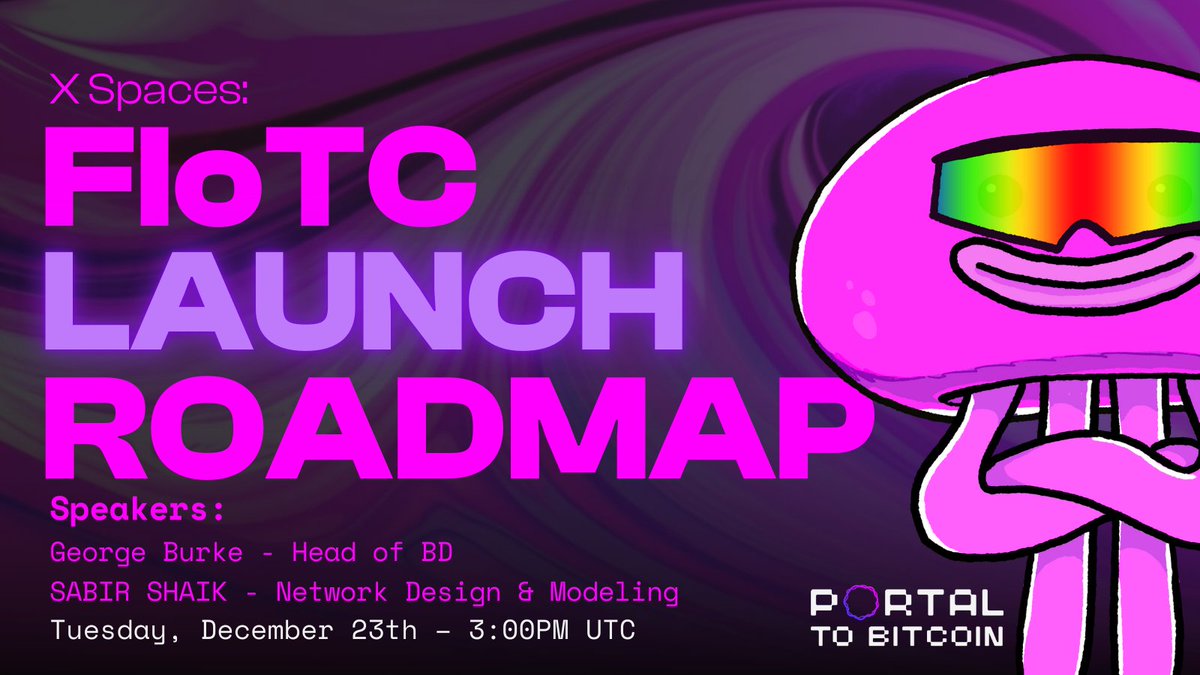 FloTC Launch Roadmap + MUCH more  ✨💫

Join us tomorrow at 3PM UTC as we run through Portal’s story, how our tech tackles the massive OTC market, where we are today, and what’s next 👀

Don’t miss it ⤵️
x.com/i/spaces/1OyJA…