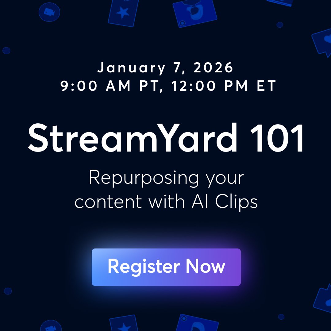 StreamYard #TheYard tweet media