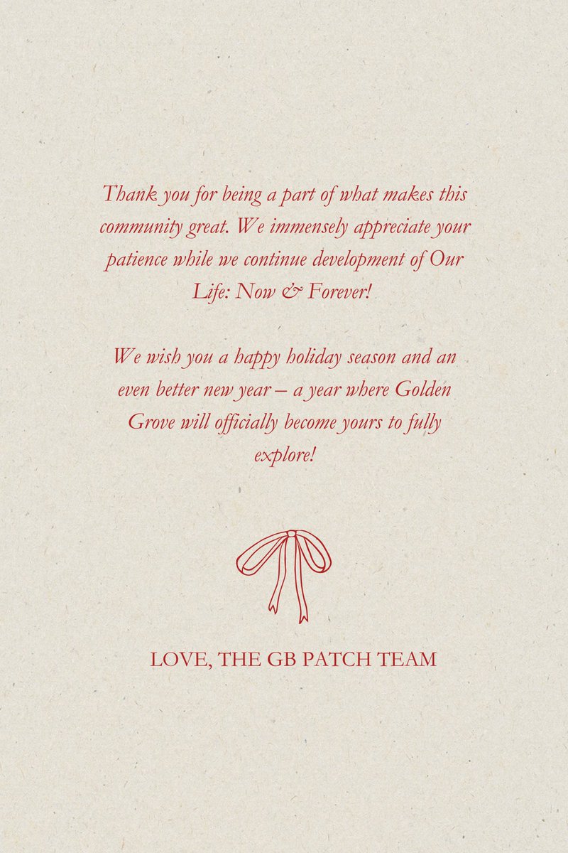 Patch_Games's tweet image. HAPPY HOLIDAYS, GB PATCH COMMUNITY! 🎁

Thanks for sticking by us through development, updates, setbacks, and everything in-between. 🫡 We appreciate you more than you know!