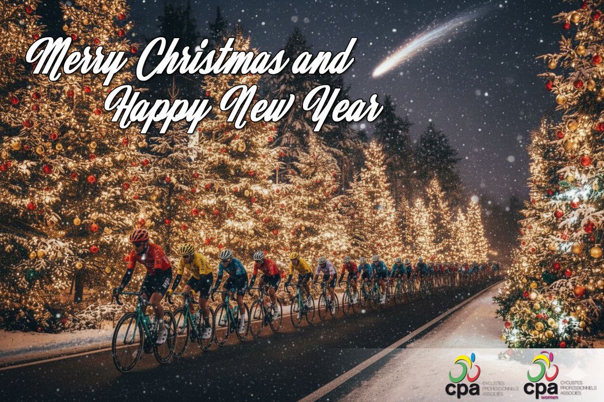 cpacycling's tweet image. It's Christmas, and like a big family coming to the end of an exciting year, we would like to give a big hug to all our members, the professional athletes, and the various components of cycling: teams, organizers, the UCI, but also our large audience. 

Please keep supporting the…