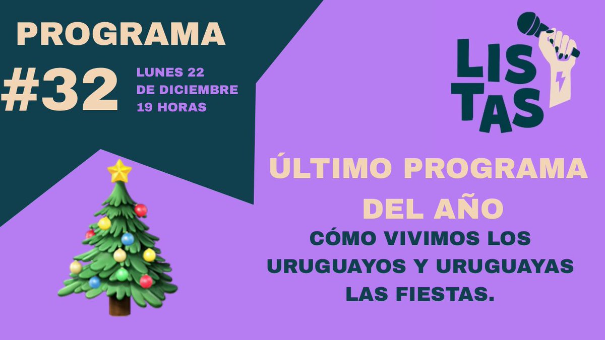Hoy tenemos el último programa de <a href="/listas_uy/">LISTAS, un streaming feminista</a> 2025
Nos acompañan en vivo? 
⏰19 horas

youtube.com/@listasunstrea…