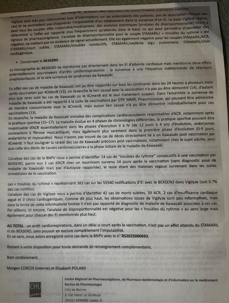 AgretDenis's tweet image. Nous sommes en décembre 2025.
Boubacar Camara a eu des vaccins covid en 2021.
Il a très probablement fait une myocardite passée inaperçue qui a évolué en insuffisance cardiaque comme j'en ai parlé depuis 4 ans...
Aujourd'hui, la presse qui viole le secret médical et le secret de…