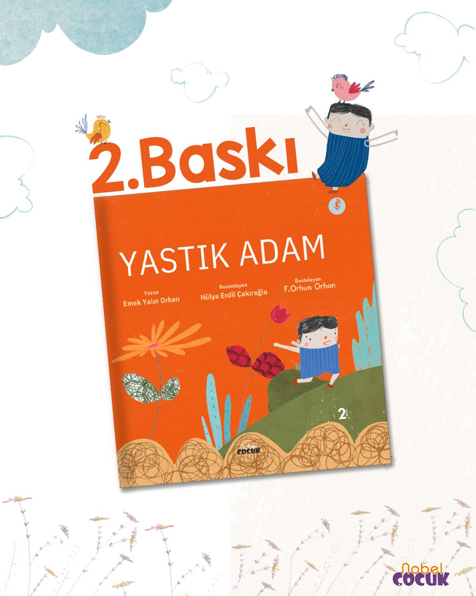 🎉🎉Yastık Adam 2. baskısı ile sizlerle! 🎉🎉

Yastık adam evde kalmaktan çok sıkılır ve bir yolculuğa çıkar. Ama bu yolculukta yalnız değildir: hayalleri de Yastık Adam’a eşlik eder…

nobelcocuk.com'da "Yastık Adam" sizleri bekliyor.

#yastıkadam #müzikliçocukkitapları