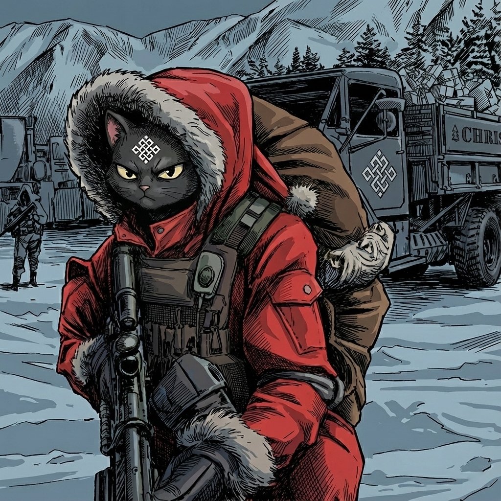 masterygt07's tweet image. This Christmas, not everyone went home.
For some, winter is not a time for rest.

Siggy wore his red coat like Santa Claus.
Not for decoration
but because that’s what this winter demanded.

As snow fell and lights flickered in the distance,
Siggy took to the streets,
keeping the…