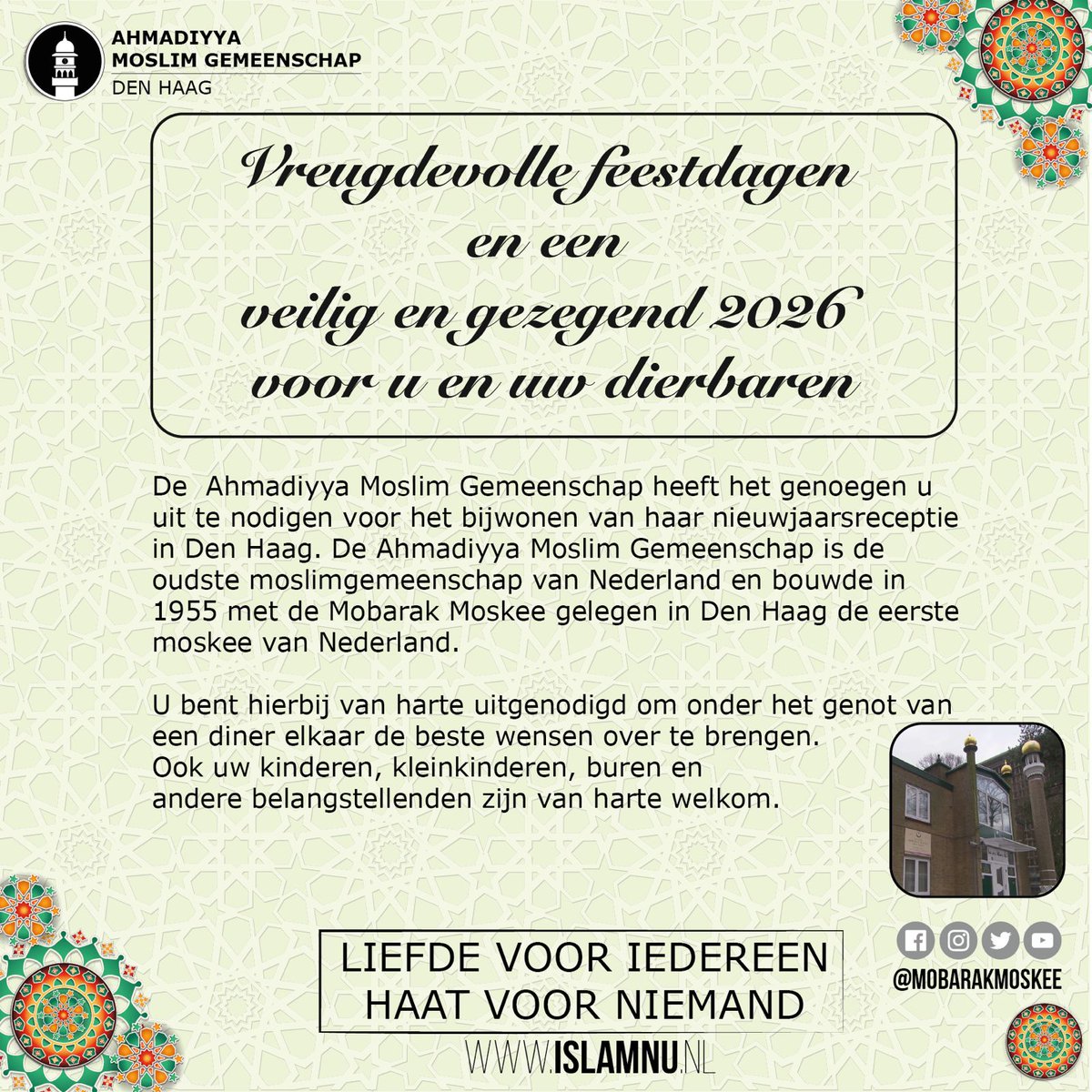 Mobarak Moskee tweet media