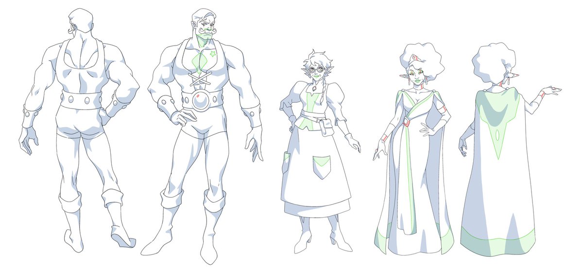 Heres a few speaking and non speaking characters I got to design

-The Mighty Nein-