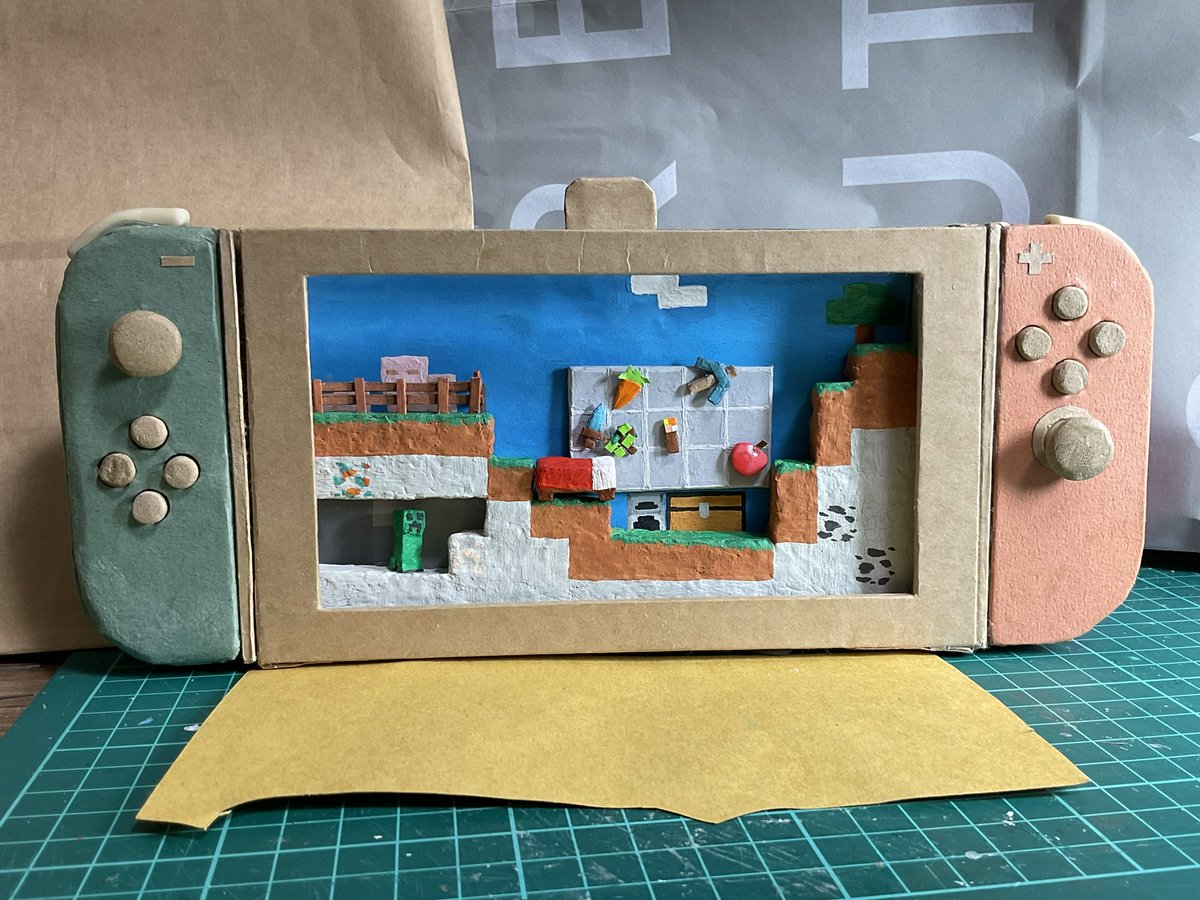 8713soge's tweet photo. 実はこういうものを作ってました👏
#NintendoSwitch
#工作 https://t.co/pcSFUzy5U1