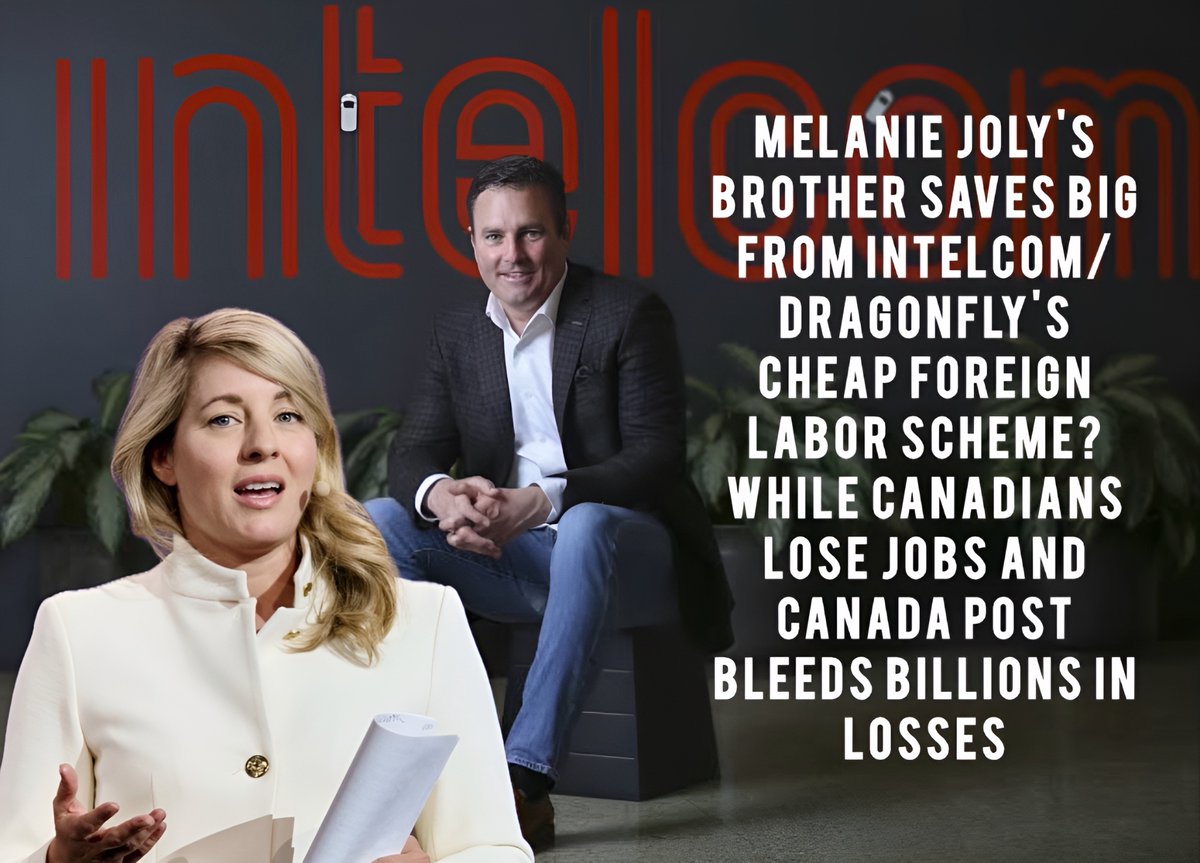 VoteCanadaCom's tweet image. Many Canadians remain completely unaware of a deeply troubling situation involving powerful political connections, government-backed advantages, and the exploitation of the Temporary Foreign Worker Program by a major private delivery company. @melaniejoly 

Intelcom Express, now…