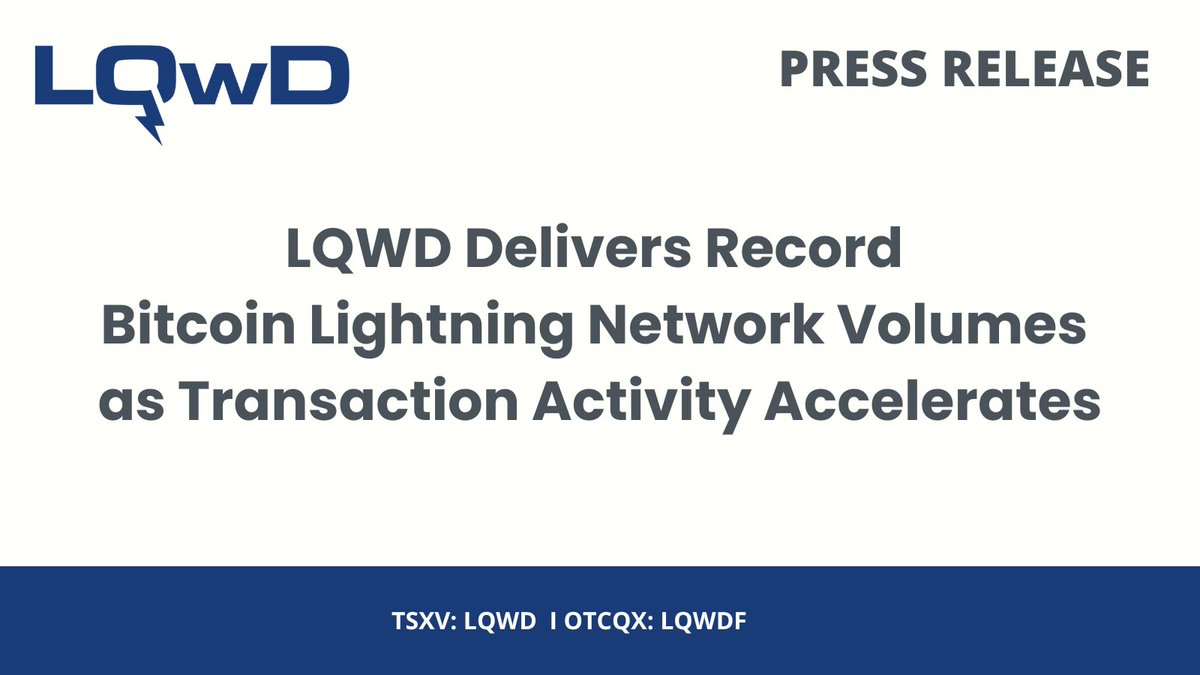 LQWD Technologies Corp. (TSXV: LQWD|OTCQB: LQWDF) tweet media