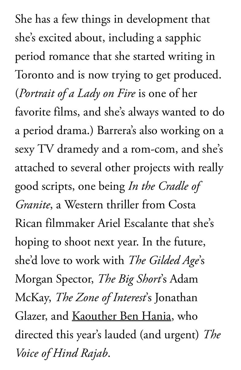 slshers's tweet image. Melissa Barrera teases her upcoming projects, which include: a sapphic period romance she’s writing &amp;amp; working to get produced, a sexy TV dramedy, a rom-com, &amp;amp; she is attached to several other projects with “really good scripts.”