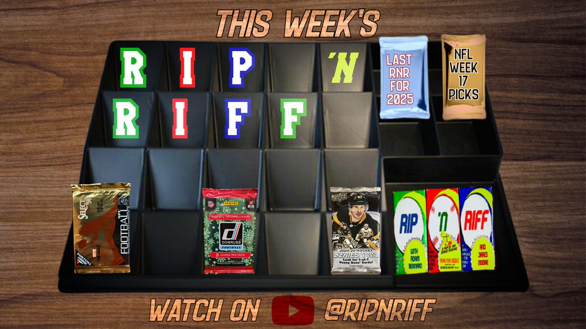 All 🏈🏒 pack rips this week, NFL Week 17 picks, and a questionable Derek Jeter prospects card on the final R’nR of 2025 with <a href="/PuckingThoughts/">Adam Bernard</a> &amp; <a href="/MrJaredMoore/">Jared Moore</a>!

📺 Watch Here: youtu.be/mJ4zL8SlQ3s
