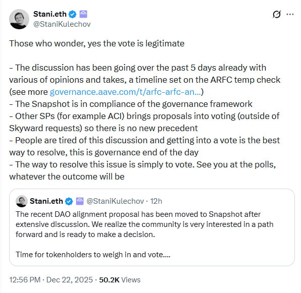 🚨Bureau : "AAVE colpita da un dump da 38 milioni di dollari: flessione del 10% e lotta di potere in corso"