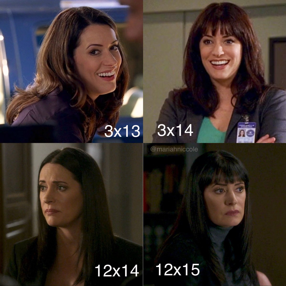 emily prentiss showing up to work with 
impulsive bangs, not once but twice.