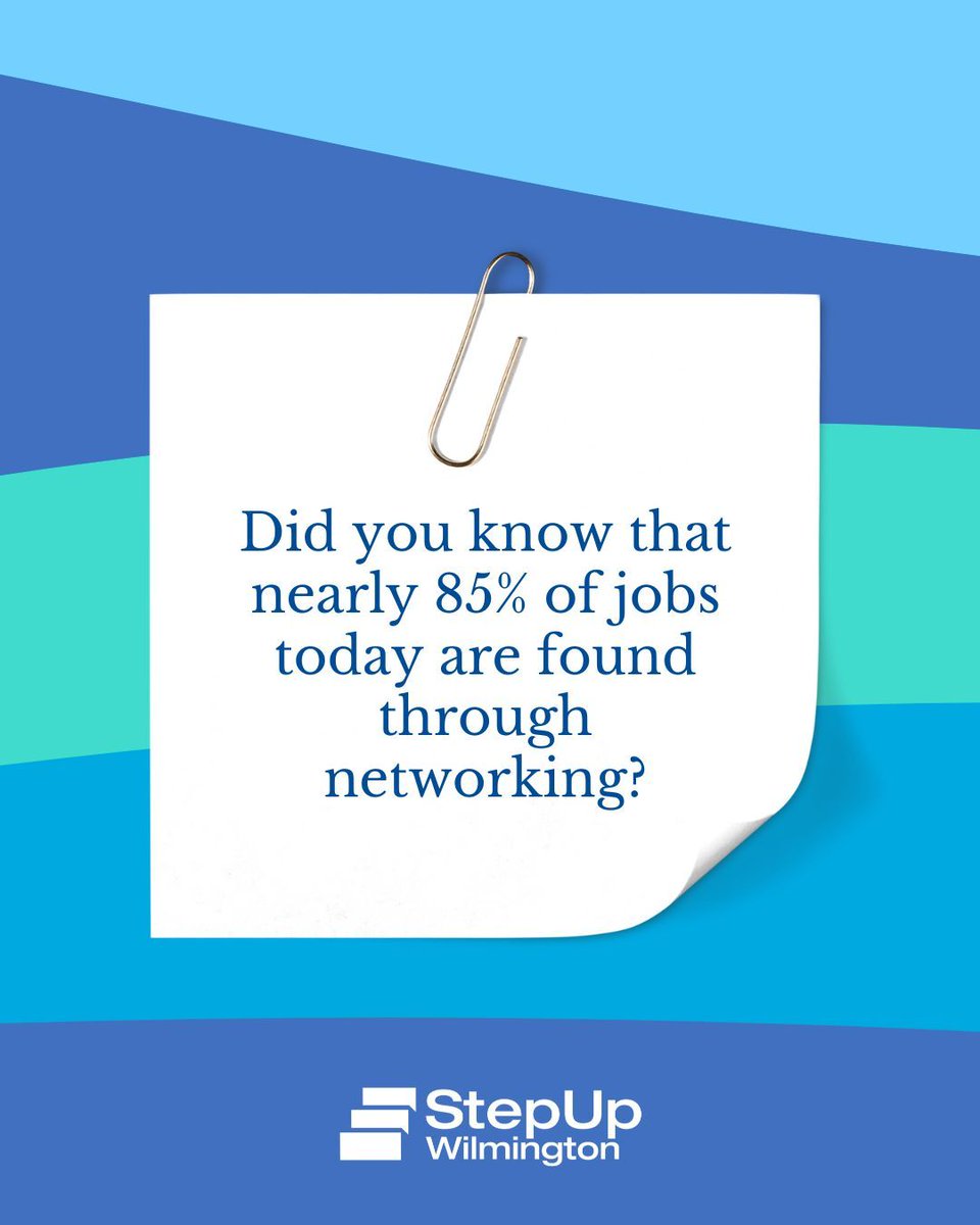 StepUpILM's tweet image. That's why at StepUp Wilmington, we're here to help our candidates ace their networking game during #JobsWeek! From building connections to refining elevator pitches, we equip our candidates to succeed in today's competitive job market. 
Learn more- stepupwilmington.org