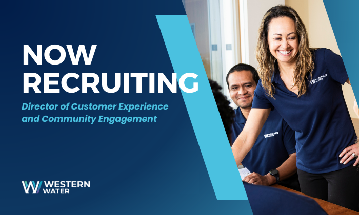 Now hiring: Director of Customer Experience &amp; Community Engagement✨ 

If you’re a strategic thinker, an artful communicator, and a collaborative team developer looking for purpose-driven work, we want to hear from you.👏 

➡️ Apply by Jan. 4
➡️ Apply now: WesternWaterCA.gov/Careers
