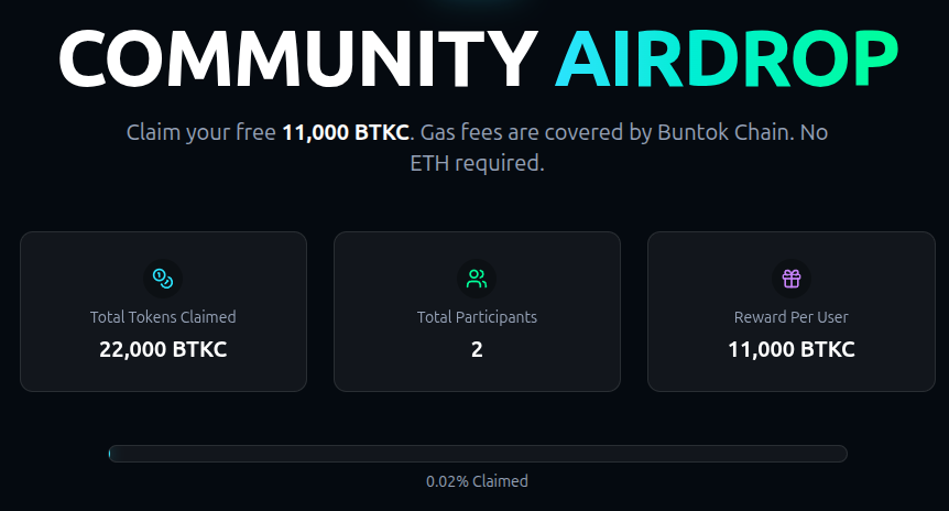 buntokcrypto's tweet photo. Live airdrop for $BTKC community #Airdrop #CryptoAirdrop #Airdrops #AirdropAlert #AirdropHunter #FreeCrypto #Giveaway #FreeToken #FreeCoin #Blockchain #DeFi #Web3 #Crypto #Cryptocurrency #NFTCollection https://t.co/0GCR2cA0d3