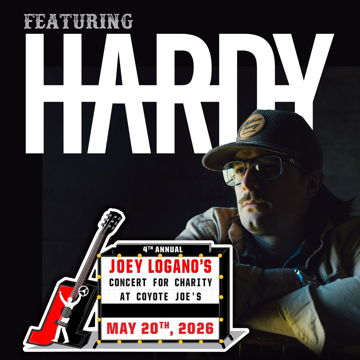 joeylogano's tweet photo. 🔥Massive Announcement🔥- @HardyMusic will be performing at the 4th Annual Joey Logano’s Concert for Charity at @coyotejoes on May, 20th 2026!!!

BUY YOUR TICKETS RIGHT NOW at: https://t.co/oEk5IJ1ctG

@JoeyLoganoFDN | #HARDY https://t.co/DKIMOTGLYI