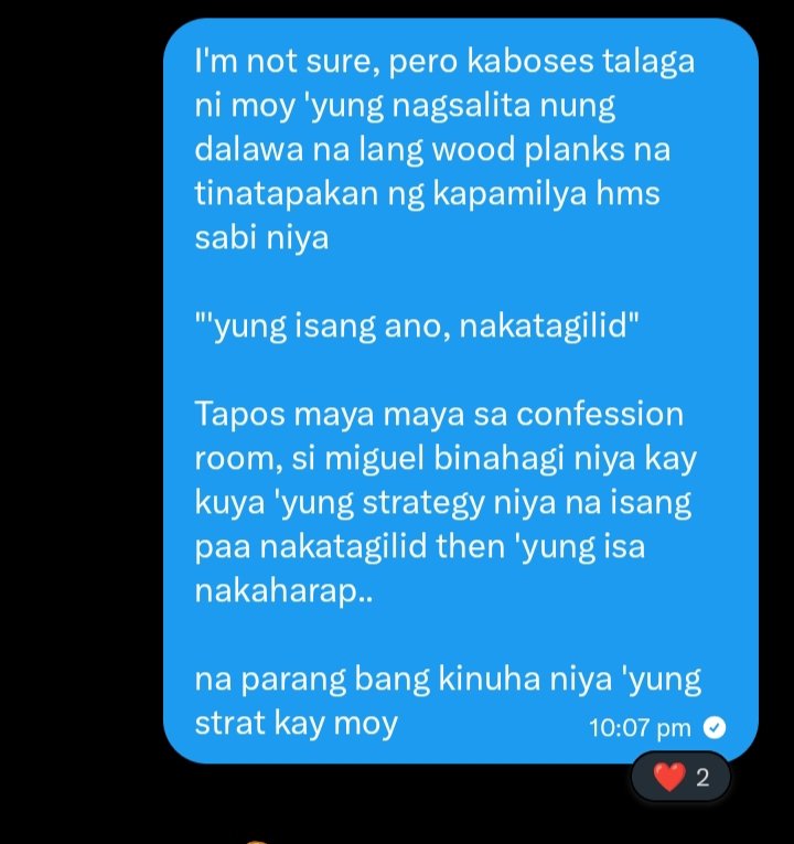 chsmate's tweet photo. exposing myself from our gdm last night kasi ang sarap talaga maging delulu!?!? ang sarap din sa feeling na dinadagdagan ng co-mem mo 'yung details na naoobserve nila?? HAHAHHAHAHAHSHA
HEATH THE JACKPOT
#PBBCollab20ImmunityTask https://t.co/iAtSEykksc