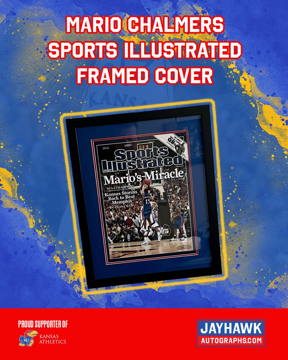 Relive the 2008 championship magic. This Sports Illustrated cover is ready to hang, but it won’t last long!

Check it out here: jayhawkautographs.com/product/2008-s…