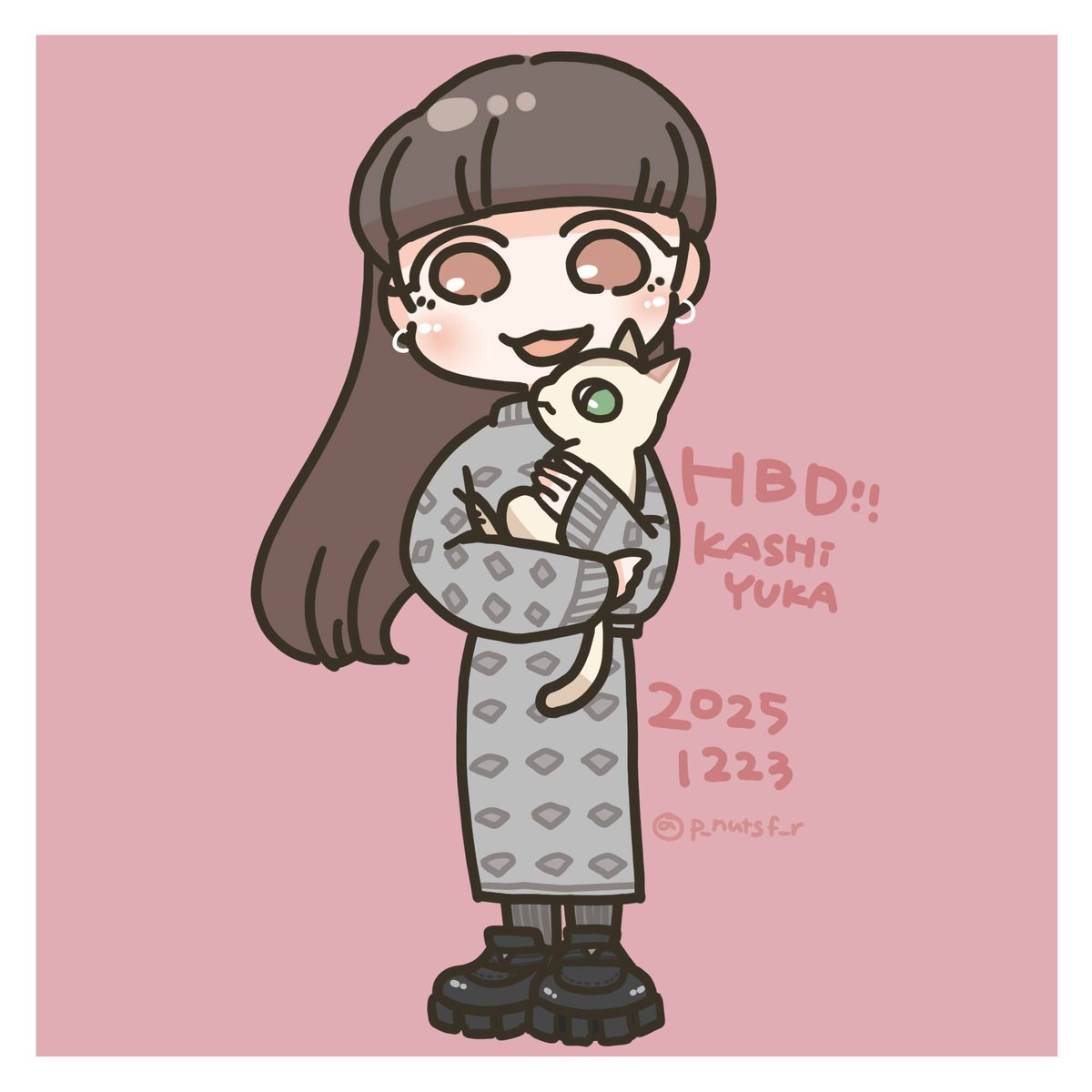 かしゆかちゃん誕生日おめでとう🥳だいすき！
#prfm #Perfume_fanart #かしゆか誕生祭