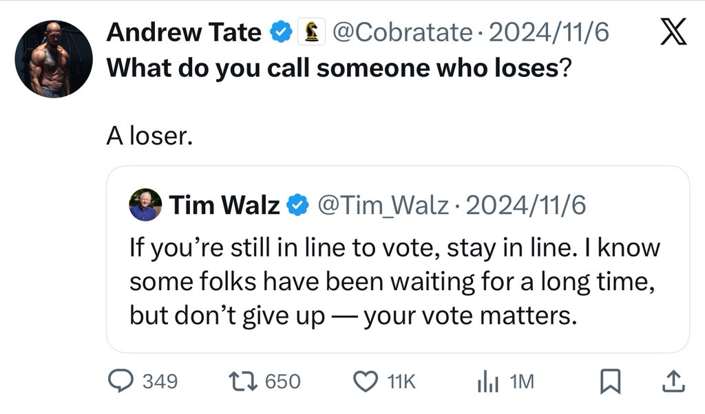 Jedf62iz's tweet image. Andrew Tate is a sore loser 🤣🤣🤣🤣
#AndrewTate