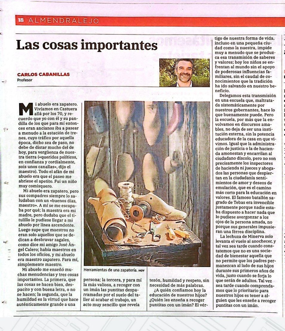 Nueva colaboración en <a href="/hoyalmendralejo/">HOY Almendralejo</a> , y de nuevo gracias a <a href="/PacoGaleano/">Paco Galeano</a>