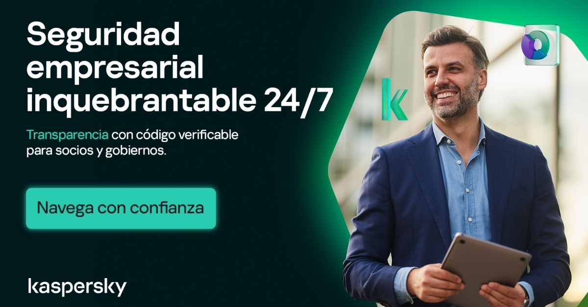 En Kaspersky creemos que la confianza se construye con hechos: por eso, ofrecemos código fuente verificable, y mantenemos procesos auditados bajo los más altos estándares de seguridad internacional. Nuestra tecnología protege a empresas en todo el mundo, con operaciones