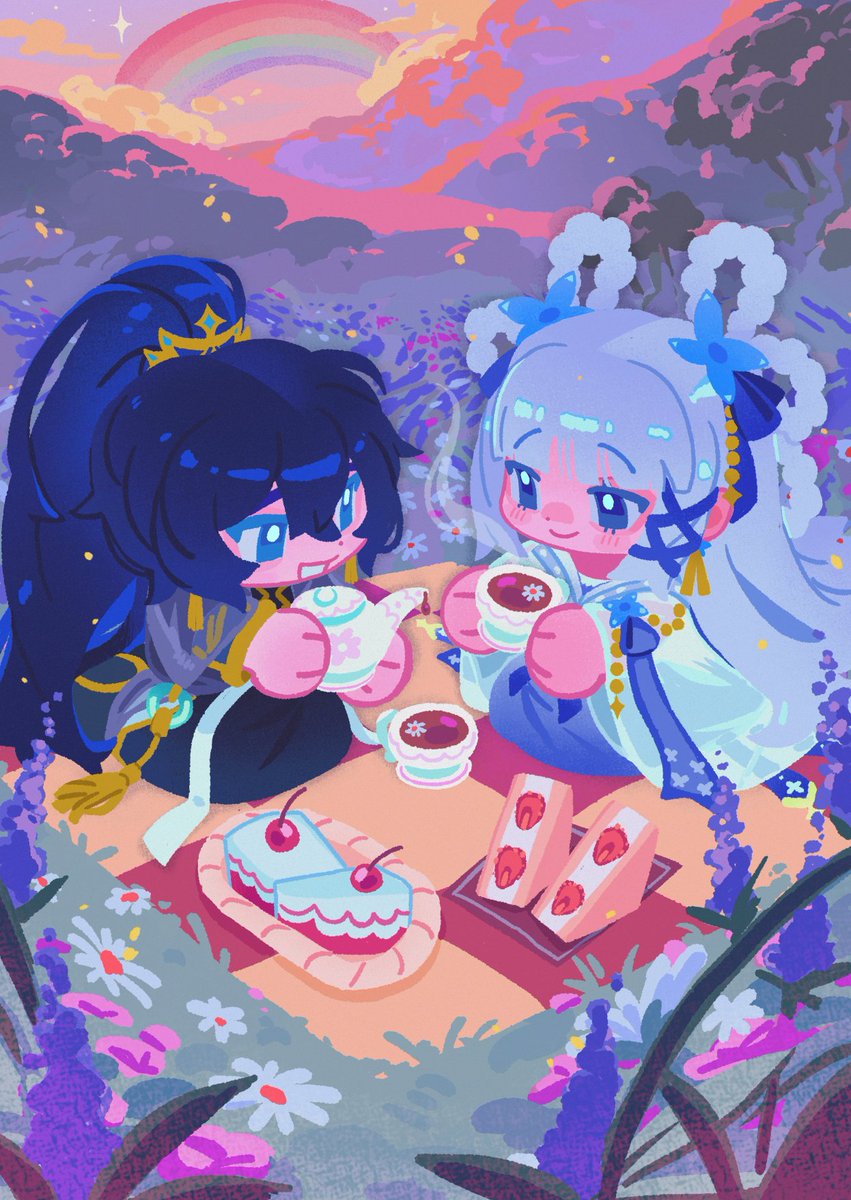 commi$$ion finished for <a href="/meekoful/">Meekoful 🦋🎀✨</a> !!!
i love your ocs so muchh they're so cute!! :D