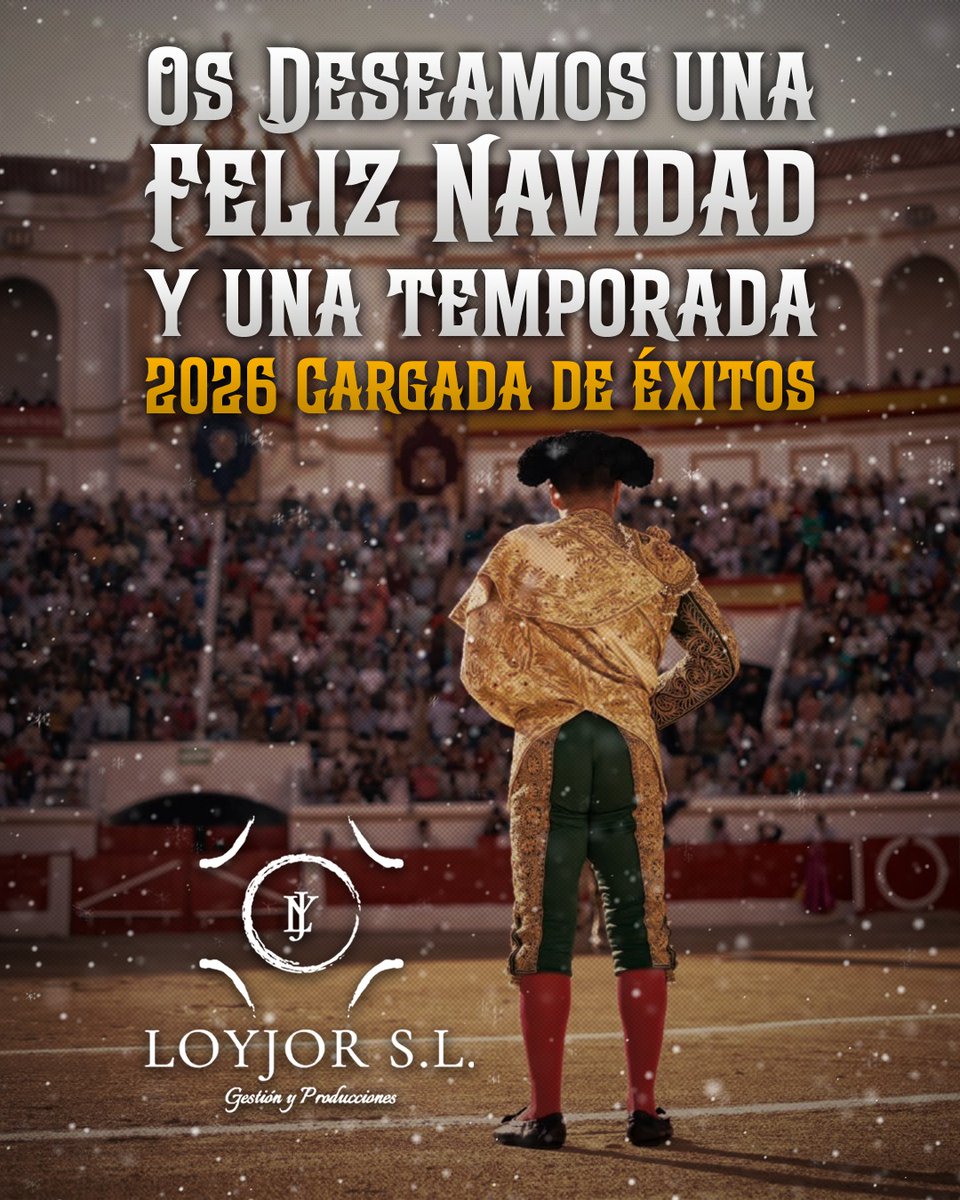 LoyjorSL's tweet photo. Estamos en Navidad. Tiempo de esperanza, de compartir ilusiones y alegrías con familia y amigos. Un tiempo especial. 

📽 Todo el equipo de Loyjor os queremos desear una muy Feliz Navidad y una temporada 2026 llegue cargado de éxitos. 

#Navidad2025 https://t.co/I2SueLbqK9