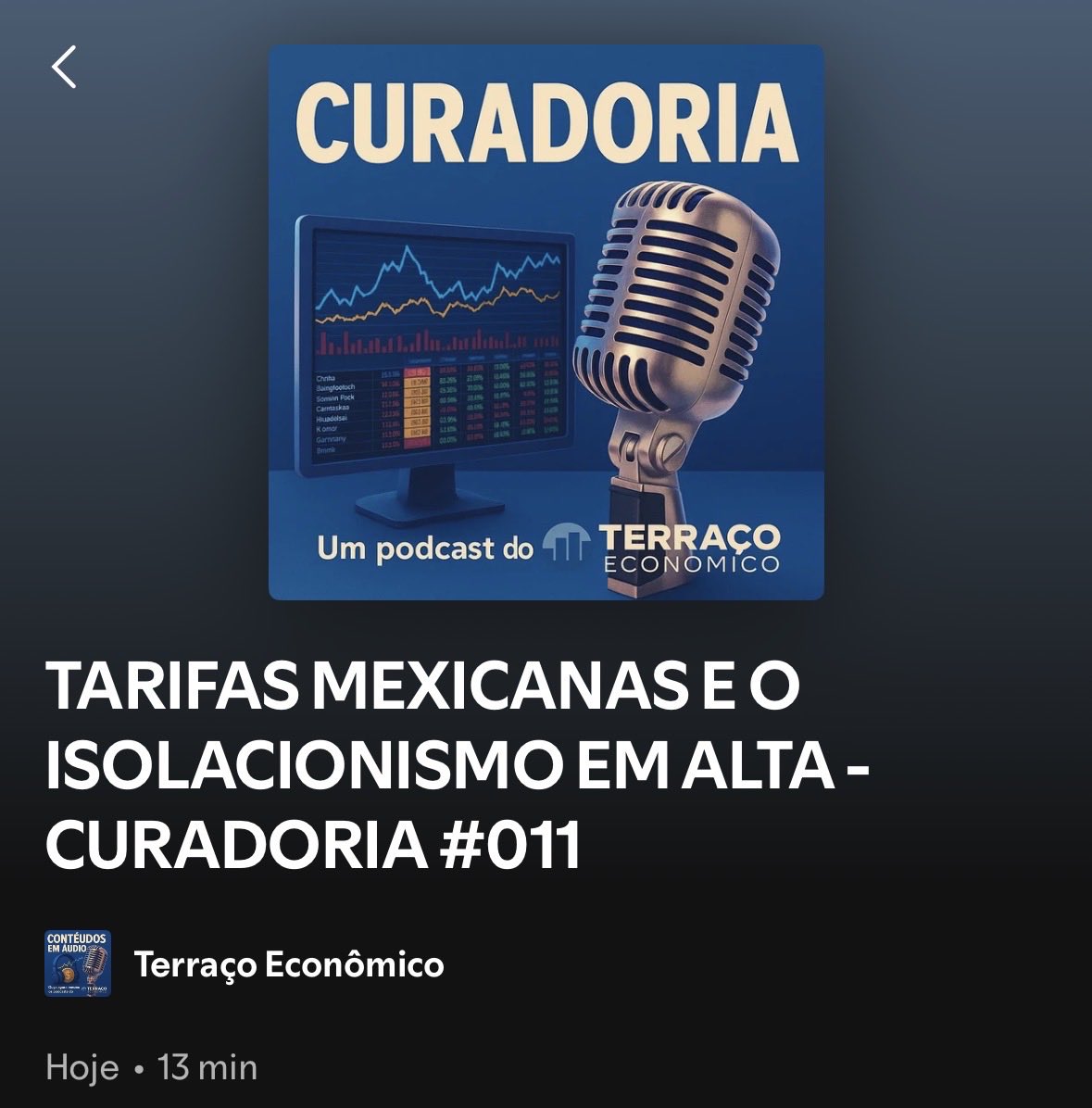 O último Curadoria de 2025 (a não ser que algo demande outro episódio) tá no ar! Já assistiu/ouviu?

Assista aqui no YouTube: youtu.be/aSuTK-Avsjc?si…

Ouça aqui no Spotify: open.spotify.com/episode/4t8uUg…