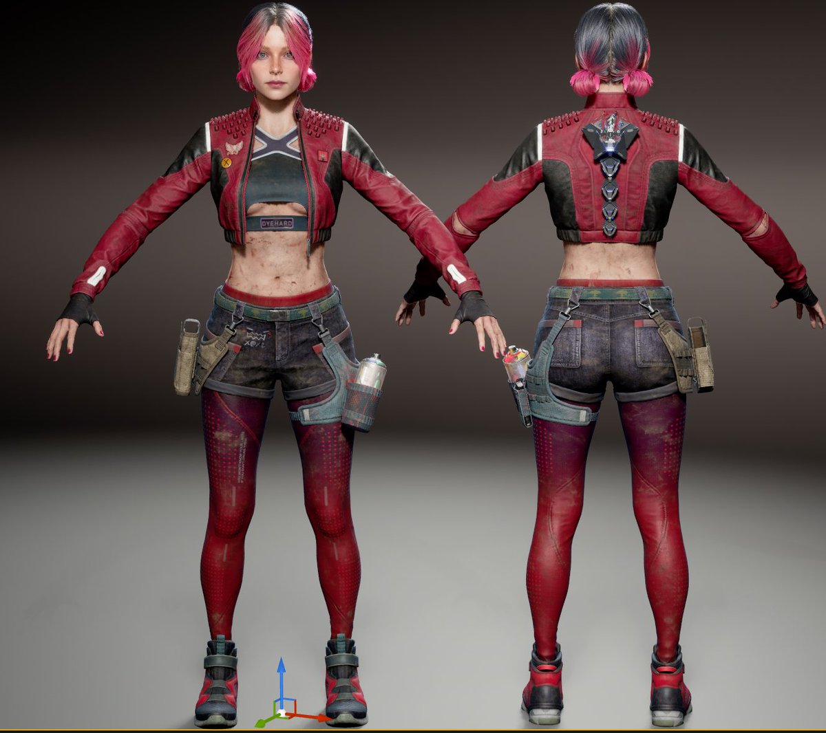 Time to get dirty 😏

As Redline fights alongside Spine, the city leaves its mark on her.
Dirt, blood, damage — it all builds up with every level.

In cyberpunk, progress isn’t clean.
The further you go, the messier it gets.