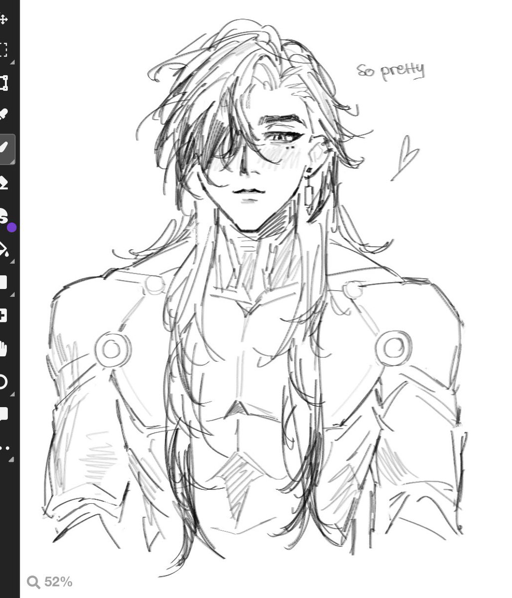 Zakyette's tweet image. Felt very unmotivated today
Turns out boothill was the solution to my art block