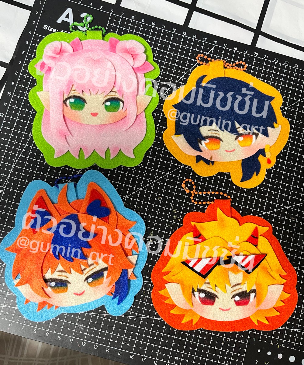 gumin_art's tweet photo. #GUMINNATSU #คอมมิชชั่น #commissionTH #พวงกุญแจแฮนด์เมด #พวงกุญแจผ้าสักหลาด #งานแฮนด์เมด https://t.co/zCAvhoOnNC