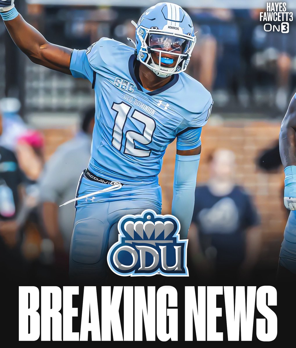 Hayesfawcett3's tweet image. BREAKING: Old Dominion standout safety Jerome Carter III is entering the @TransferPortal, his agent tells @On3Sports

The 6’2 195 S totaled 76 tackles, 6 INT (2nd in CFB), &amp;amp; 2.5 TFL

He’ll have 2 years of eligibility left

on3.com/transfer-porta…