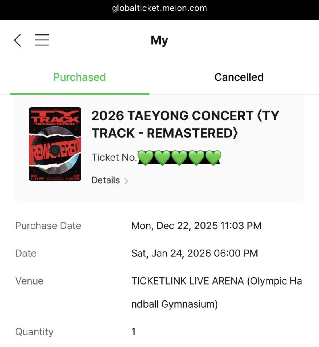 mint_ck's tweet photo. นั่งกดมา 3 ชม. เกือบจะร้องไห้แล้ววว 🌹💚
#TY_TRACK 
#TY_TRACK_REMASTERED https://t.co/aLi9a53hln