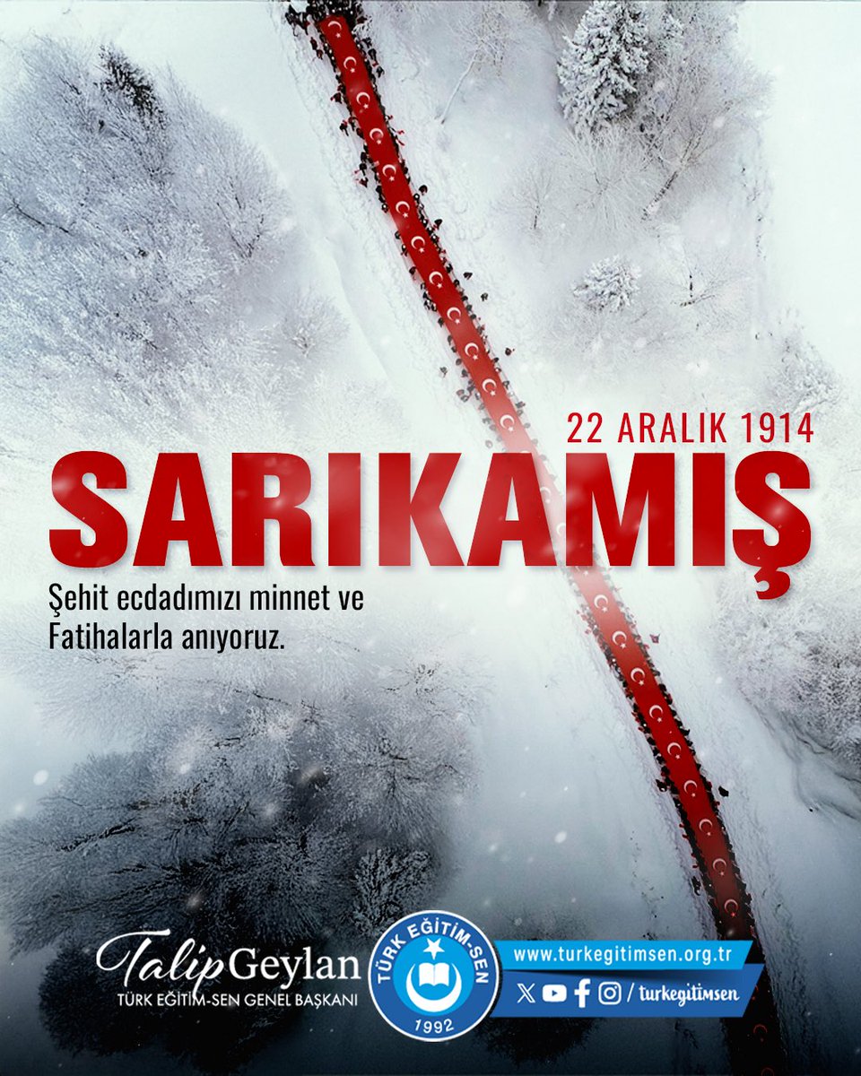 Şehit ecdadımıza minnet ve şükranla…