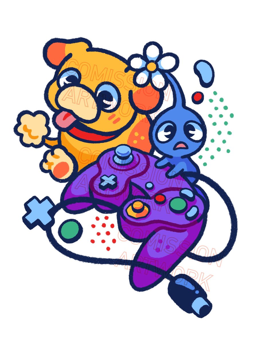 Just wanted to share this cute Pikmin tattoo artwork I did for a commission awhile ago. I love it so so much 🥺