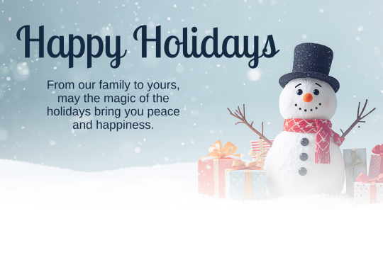 Sending smiles and warm wishes your way! ⛄  Happy Holidays from your friends at Pinnacle Solutions, Inc..