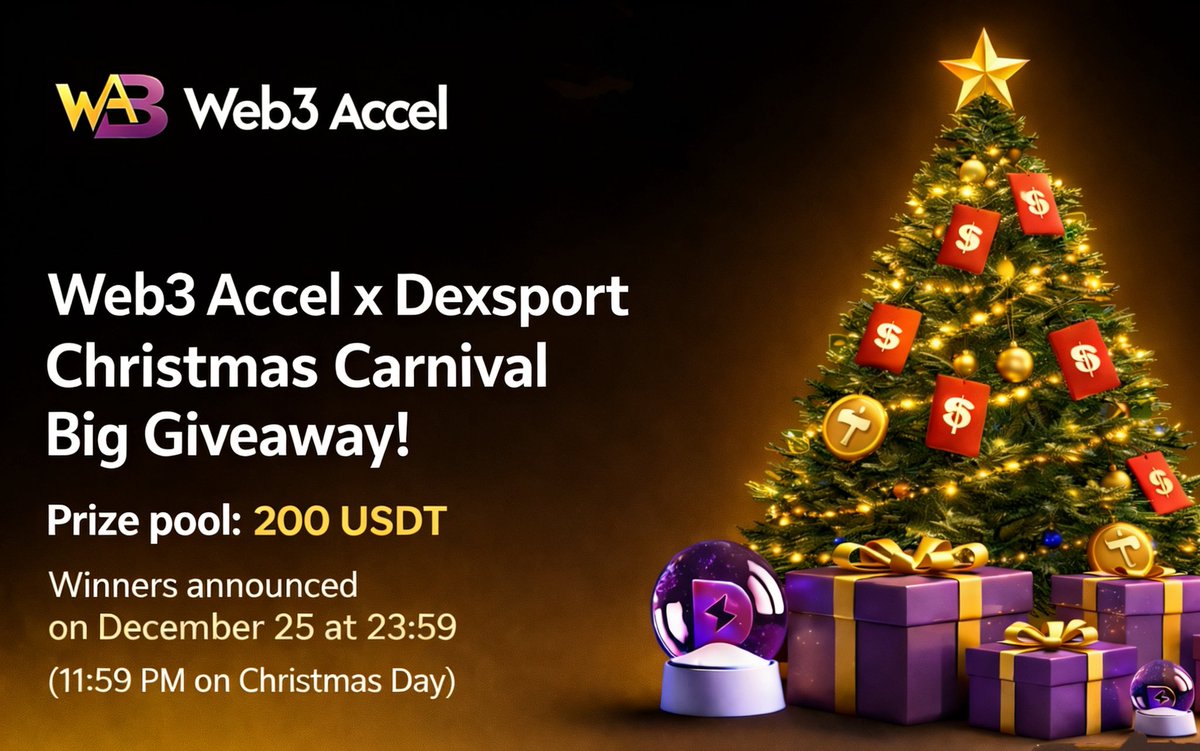 Web3_Accel's tweet image. 🎉 BIG GIVEAWAY ALERT! 🎉  

I’m giving away 200 USDT! Zero entry fee, everyone has a chance to win!

How to enter (3 simple steps):  
1. Follow this account  
2. Repost this tweet and tag 3 friends  
3. Comment “200USDT LET’S GO!” (the more excited you are, the higher your…